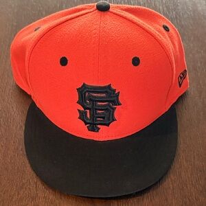 San Francisco Giants New Era 7 3/4 Men's Black and Orange Baseball Cap